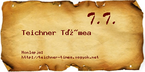 Teichner Tímea névjegykártya